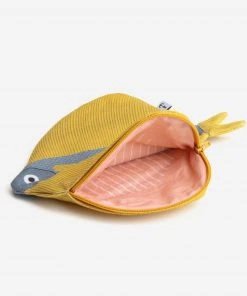 DonFisher Yellow Fanfish - Baumwoll- Täschchen Geldbörsen
