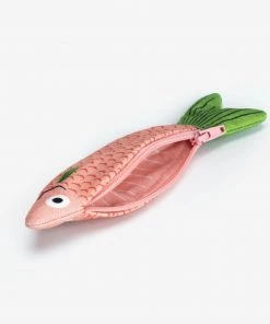 DonFisher Euis, Federmäppchen, Kulturbeutel Cardenal Pink | Fisch- Täschchen | Geldbörse