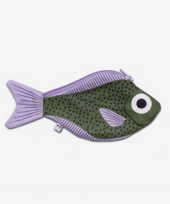 DonFisher Green Sweeper Fish | Fisch- Täschchen | Geldbörse