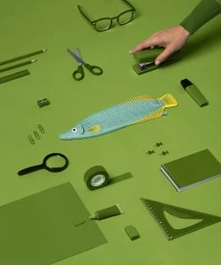 DonFisher Euis, Federmäppchen, Kulturbeutel Pirarucú - Fisch | Langes Federmäppchen