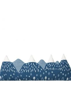 Donna Wilson Mountain Peak Bolster Cushion - Riesenkissen Blaue Berge Wohnaccessoires