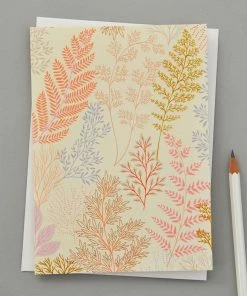 Elvira Van Vredenburgh Grußkarte - Botanics Beige Pink Glückwunsch Und Grußkarten