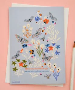 Elvira Van Vredenburgh Glückwunsch Und Grußkarten Grußkarte - Butterflies And Bees