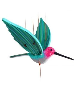 FAIR MOMS Für's Kinderzimmer Vogel - Mobile Kolibri Türkis Pink