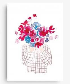 Farina Kuklinski Flowergirl 2 - Poster DIN A4 Wanddekoration