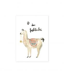 Farina Kuklinski Lama Oh Du Fröhliche | Weihnachtskarte