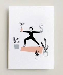 Farina Kuklinski Yoga Warrior | Grußkarte