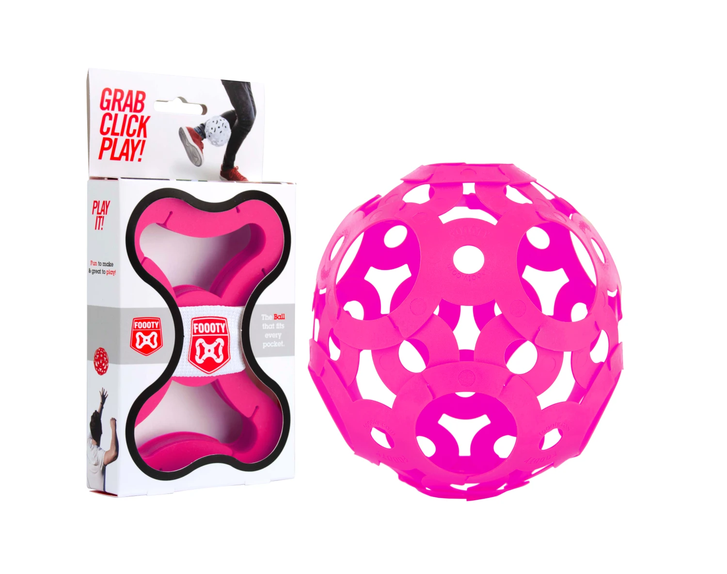 Foooty Ball Pink Kinder 3 Foooty Ball Pink Kinder