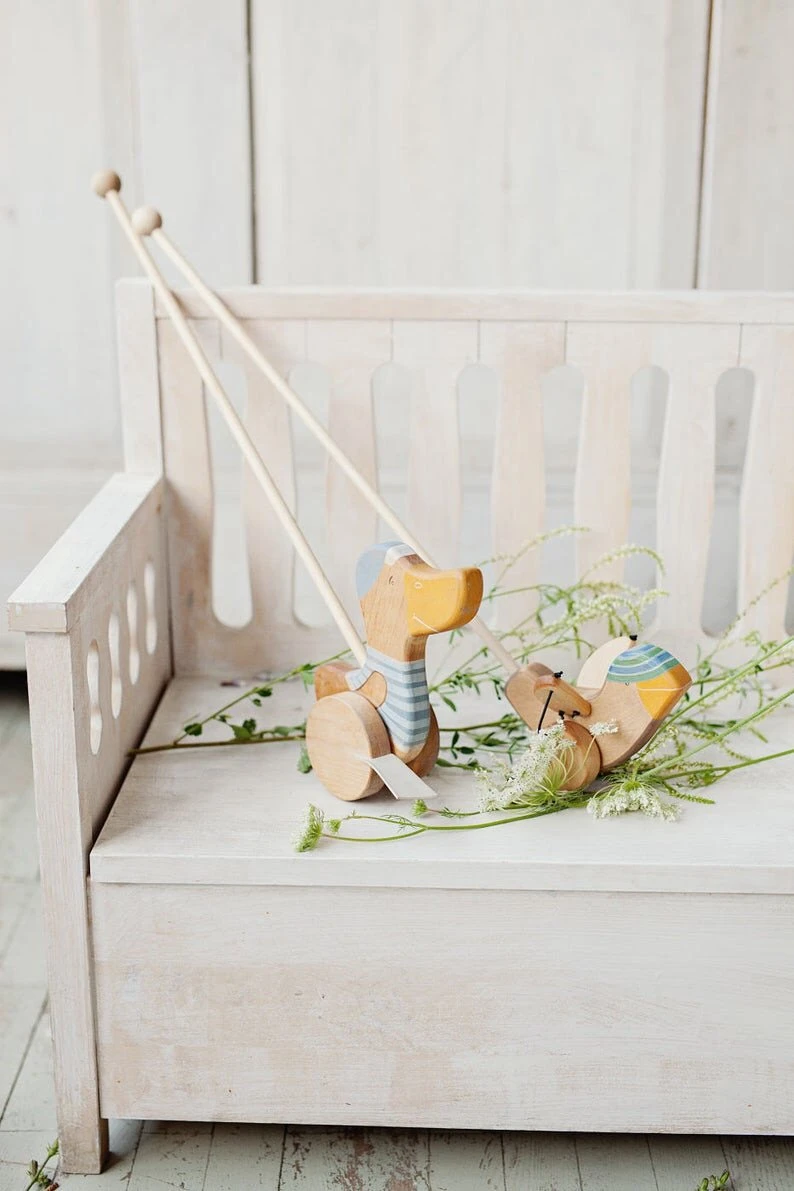 Friendly Lauflernente Hellblau Holzspielzeug 6 Friendly Lauflernente Hellblau Holzspielzeug