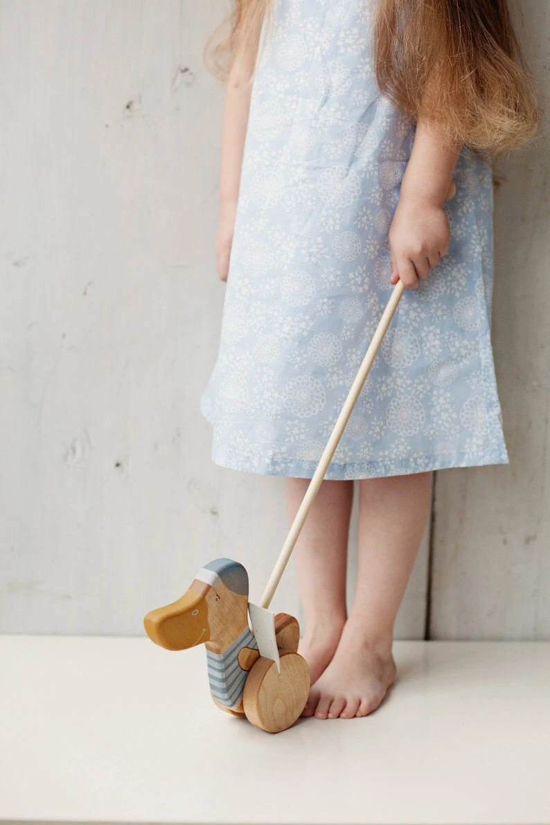 Friendly Lauflernente Hellblau Holzspielzeug 4 Friendly Lauflernente Hellblau Holzspielzeug