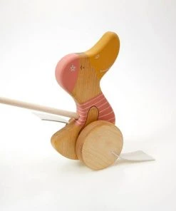 Friendly Lauflernente Rosa Holzspielzeug Kinder