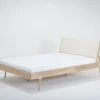 Gazzda FAWN Bett Deep Frame - Eiche Mit Kopfteil Aus Baumwollband- Geflecht