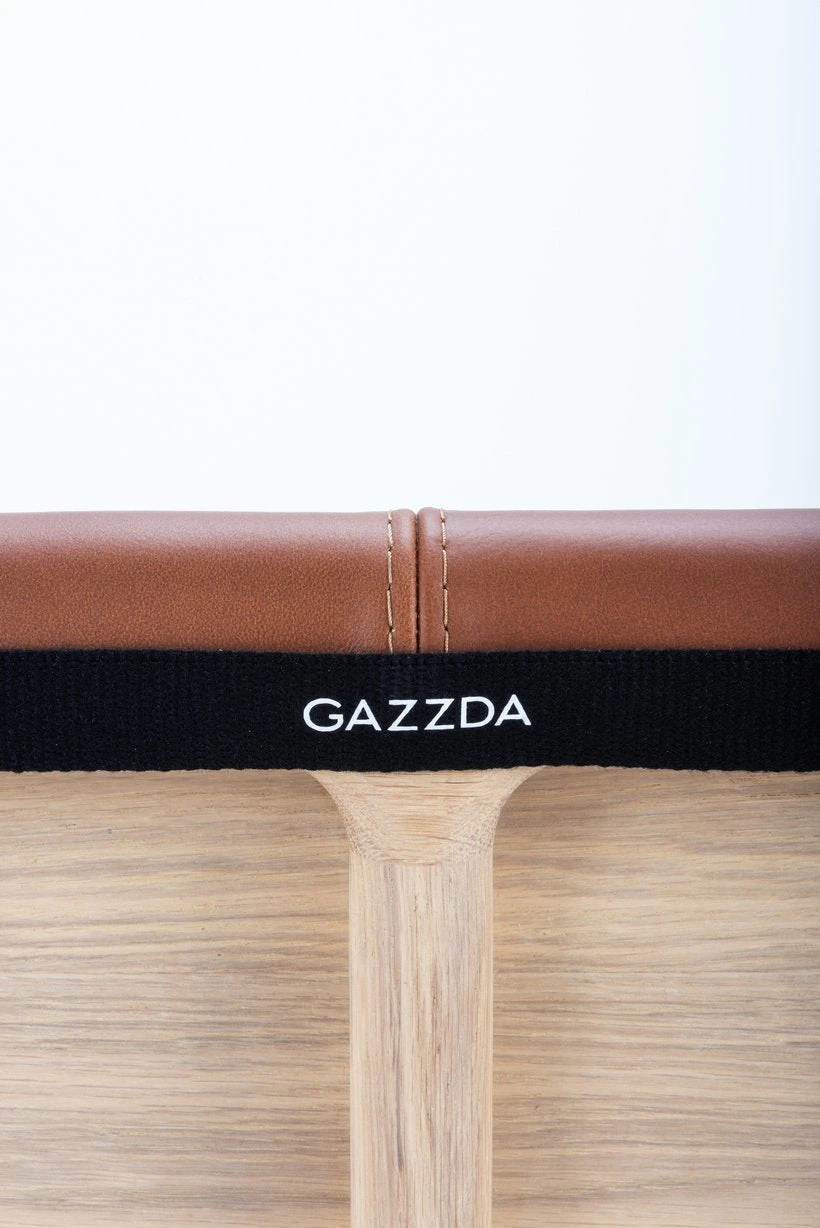 Gazzda FAWN Bett Schmaler Rahmen - Eiche Mit Leder-kopfteil Gazzda FAWN Bett Schmaler Rahmen - Eiche Mit Leder-kopfteil