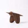 Tica - Vogel Von Gazzda Aus Holz In Natürlich Geöltem Walnuss Wohnaccessoires