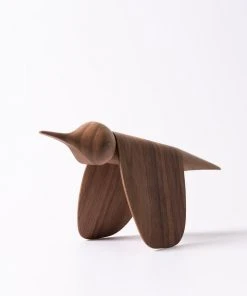 Tica - Vogel Von Gazzda Aus Holz In Natürlich Geöltem Walnuss Wohnaccessoires