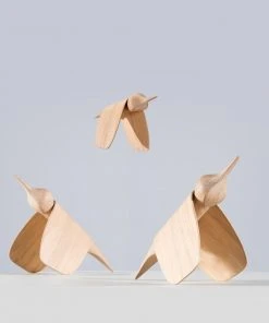 Wohnaccessoires Tica - Vogel Von Gazzda Aus Holz In Weiß Geölter Eiche