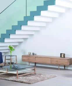 Lowboard FAWN - Niedriges Sideboard Mit Drei Schubladen - Von Gazzda Möbel