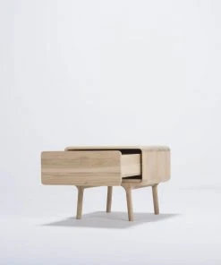 Möbel Nachttisch - Nightstand FAWN Von Gazzda - Massive Eiche