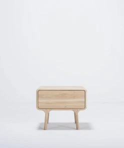 Möbel Nachttisch - Nightstand FAWN Von Gazzda - Massive Eiche