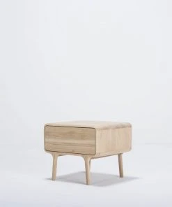 Möbel Nachttisch - Nightstand FAWN Von Gazzda - Massive Eiche