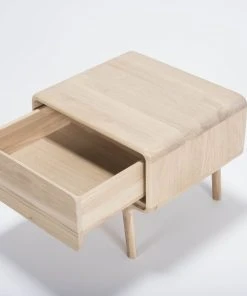 Möbel Nachttisch - Nightstand FAWN Von Gazzda - Massive Eiche