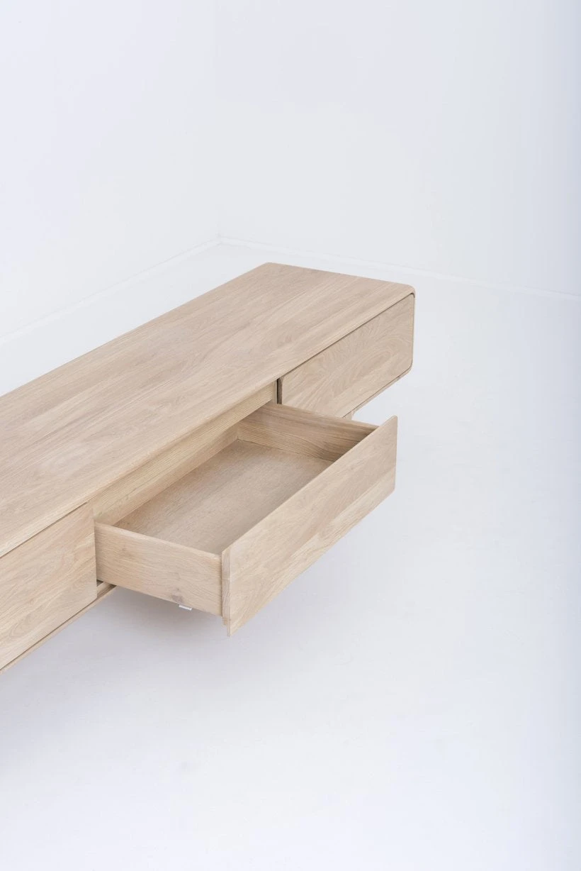 Lowboard FAWN - Niedriges Sideboard Mit Drei Schubladen - Von Gazzda Möbel 8 Lowboard FAWN - Niedriges Sideboard Mit Drei Schubladen - Von Gazzda Möbel