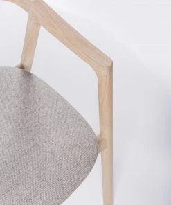 Stuhl Muna - Eiche Mit Wolle / Flachs Von Gazzda