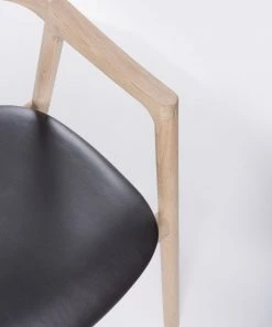 Stuhl MUNA - Eiche Mit Leder Von Gazzda Möbel