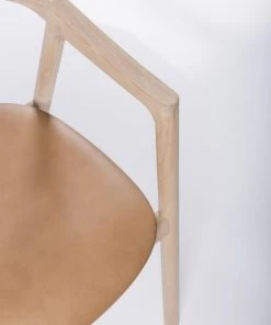 Stuhl MUNA - Eiche Mit Leder Von Gazzda Möbel