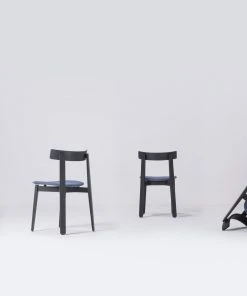 Gazzda NORA Stuhl Aus Massiver, Schwarz Lackierter Eiche Mit Flachs- Wollbezug - 2 Stühle / 445€ Pro Stuhl Möbel