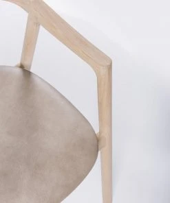 Stuhl MUNA - Eiche Mit Leder Von Gazzda Möbel