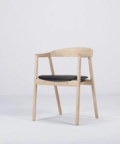 Stuhl MUNA - Eiche Mit Leder Von Gazzda Möbel