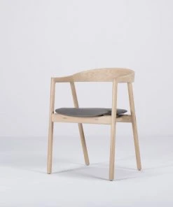 Stuhl MUNA - Eiche Mit Leder Von Gazzda Möbel