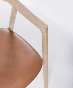 Stuhl MUNA - Eiche Mit Leder Von Gazzda Möbel