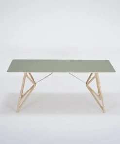 Tisch TINK Mit Linoleumplatte Und Gestell Aus Eiche Von Gazzda Möbel