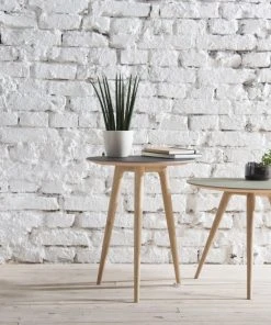 Arp Beistelltisch Von Gazzda - Runder Tisch Mit 45cm Durchmesser