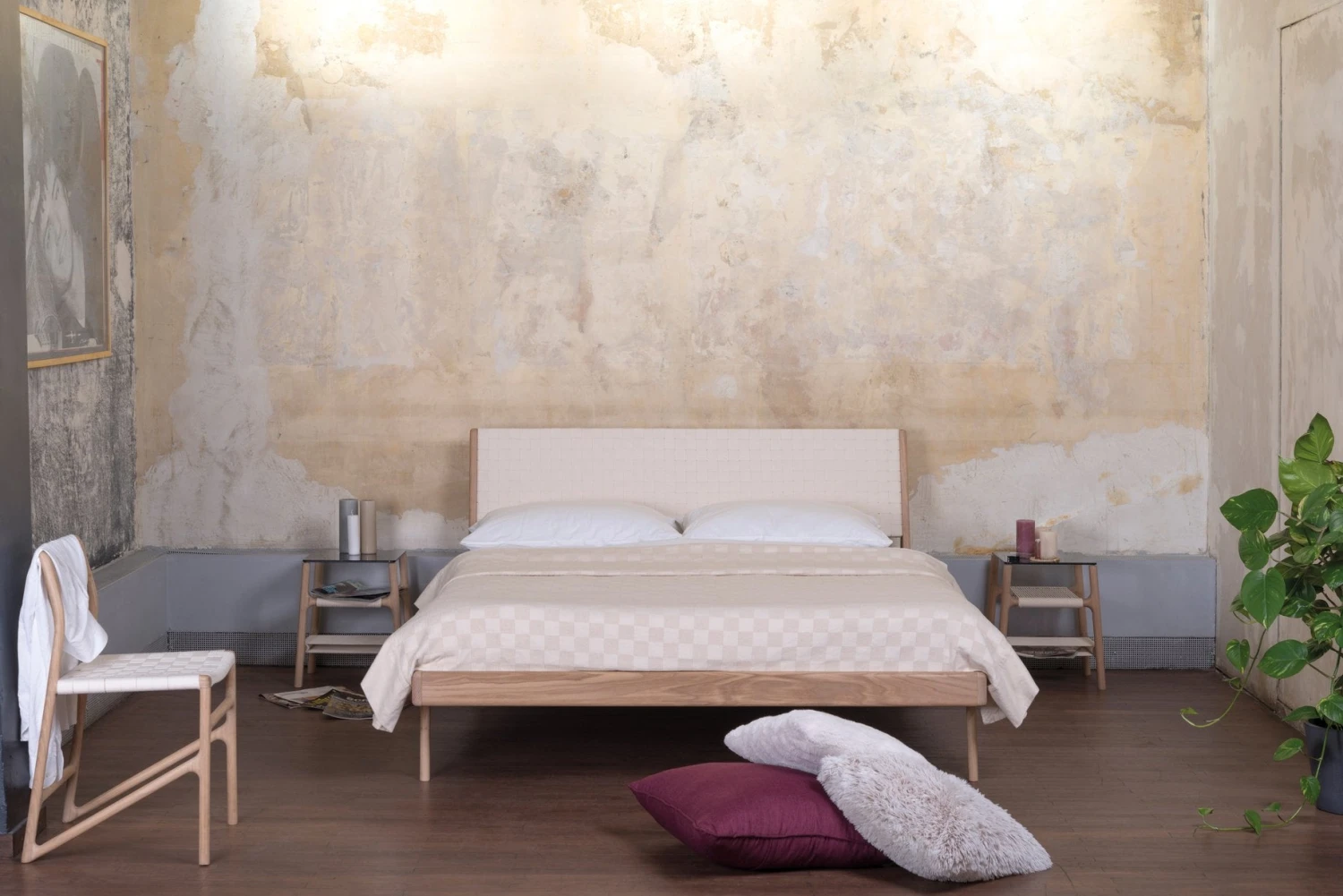 Gazzda FAWN Beistelltisch Aus Massiver Eiche Geknüpften Ablagefächern Möbel Gazzda FAWN Beistelltisch Aus Massiver Eiche Geknüpften Ablagefächern Möbel