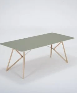 Tisch TINK Mit Linoleumplatte Und Gestell Aus Eiche Von Gazzda Möbel