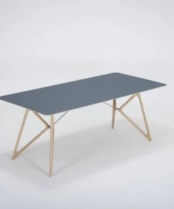 Tisch TINK Mit Linoleumplatte Und Gestell Aus Eiche Von Gazzda Möbel