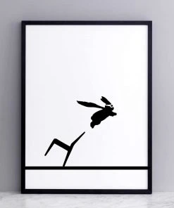 HAM By Jo Ham Kunstdruck Superhero Hase, 30x40cm