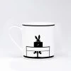 HAM By Jo Ham Hasen Tasse - Arbeitender Hase Gedeckter Tisch