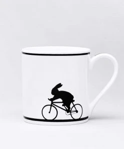 HAM By Jo Ham Gedeckter Tisch Hasen Tasse - Radfahrer