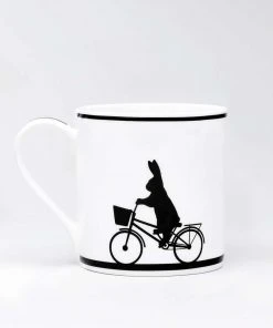 HAM By Jo Ham Gedeckter Tisch Hasen Tasse - Radfahrer
