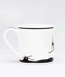 HAM By Jo Ham Hasen Tasse - Ski Springender Hase Gedeckter Tisch