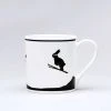 HAM By Jo Ham Hasen Tasse - Ski Springender Hase Gedeckter Tisch