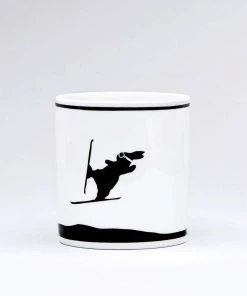 HAM By Jo Ham Hasen Tasse - Ski Springender Hase Gedeckter Tisch