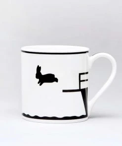 HAM By Jo Ham Hasen - Tasse Turmspringender Hase Gedeckter Tisch