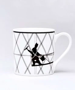 HAM By Jo Ham Hasen Tasse - Window Cleaning Rabbit - Fensterputzer Gedeckter Tisch