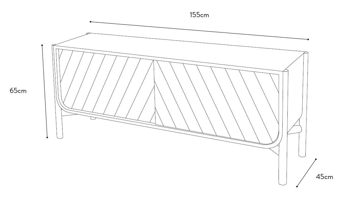 HARTÔ Möbel Buffett Marius 155cm Breite HARTÔ Möbel Buffett Marius 155cm Breite