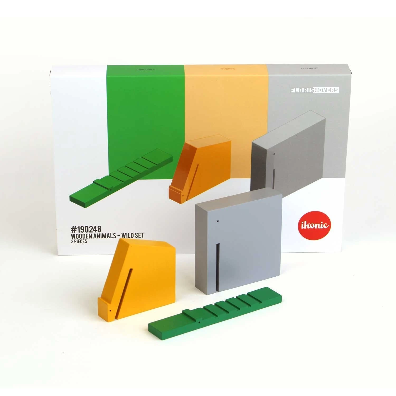 IKONIC Floris Hovers Houten Stilisierte Tiere - Wild Set Kinder IKONIC Floris Hovers Houten Stilisierte Tiere - Wild Set Kinder